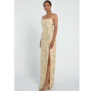 Buttercup Embroidery Tulle Strapless Gown Style Mercy Ophelia Size 16